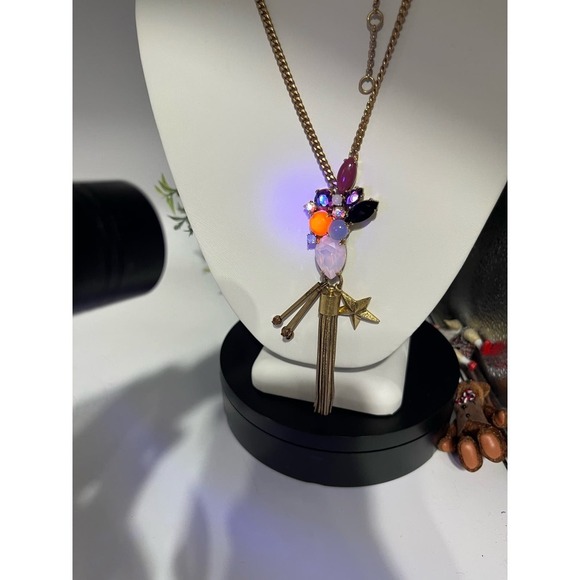 J.‎ Crew Iridescent Pink Rhinestone
Star Tassel Charm Pendant
Necklace - Picture 3 of 16